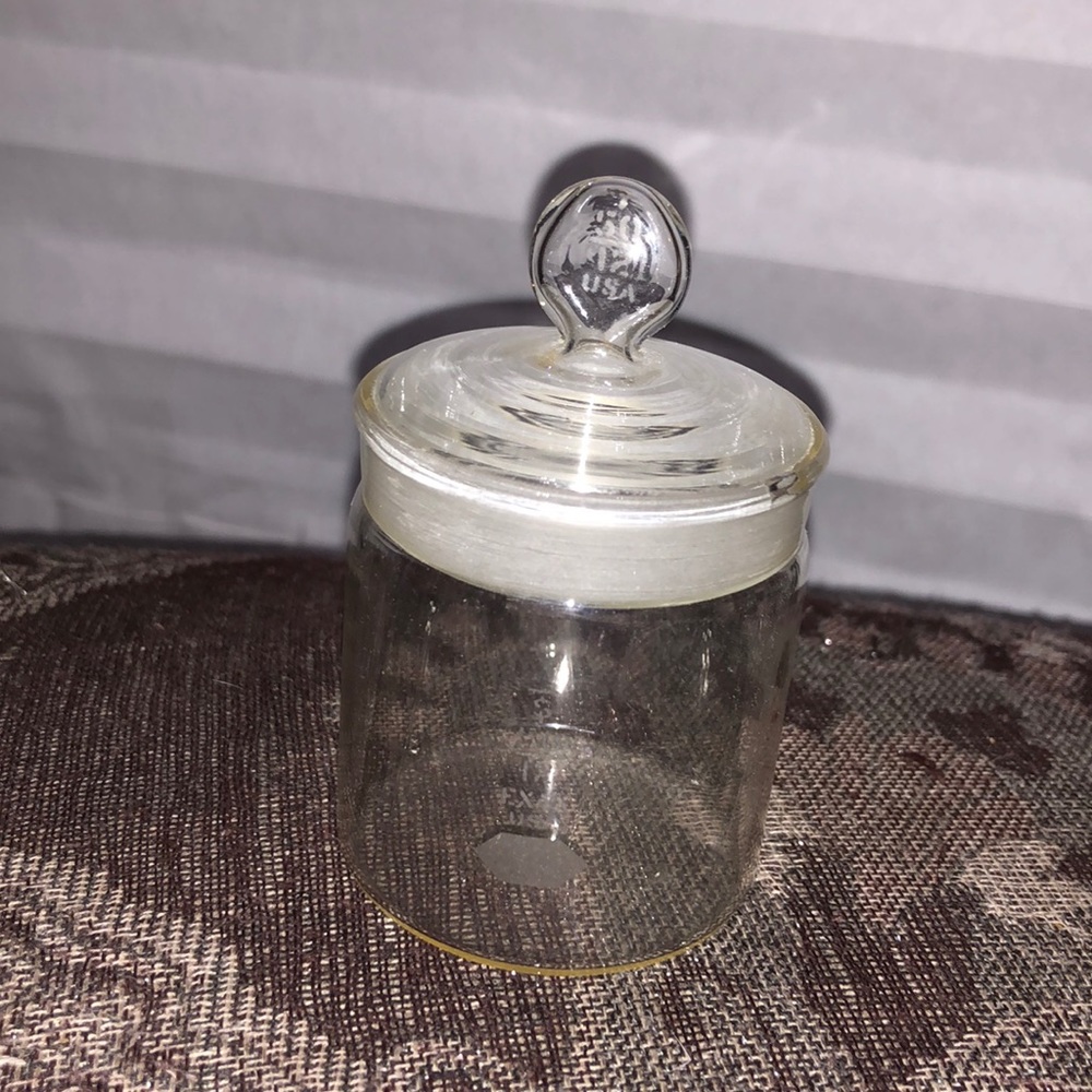 3/$15 EXAX USA small glass jar with sealed lid